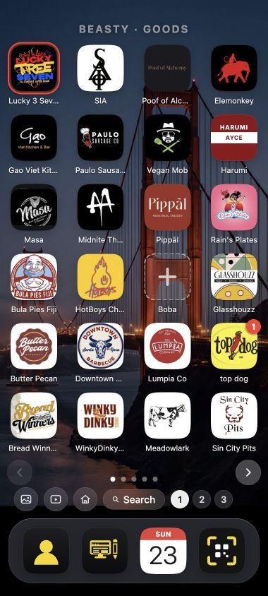 The Home Screen catalog of local-business destinations